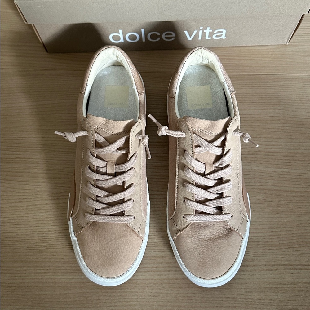 Dolce Vita Zina Dune Multi Suede Sneakers 6.5 - Picture 4 of 15